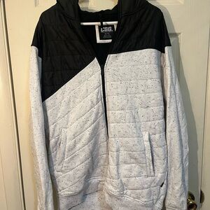 CSG Black and White Quilted Jacket